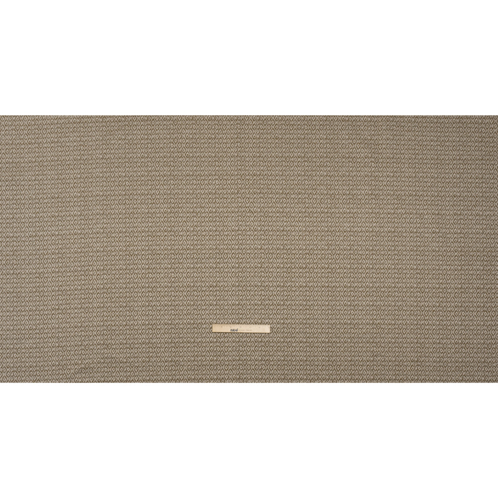 Recycled Polyester and Cotton Drapery Jacquard - Brass Diamond Ogees - British Imported Full