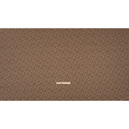 Recycled Polyester and Cotton Drapery Jacquard - Ginger Little Lines - British Imported Full