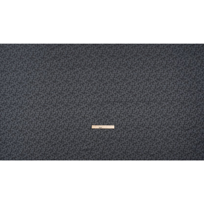 Recycled Polyester and Cotton Drapery Jacquard - Ink Little Lines - British Imported Full