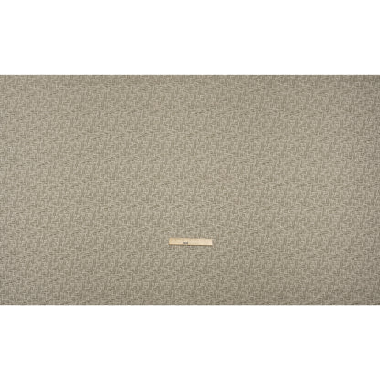 Recycled Polyester and Cotton Drapery Jacquard - Limestone Little Lines - British Imported Full