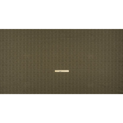 Herringbone Chevrons Recycled Polyester and Cotton Drapery Jacquard - Olive - British Imported Full