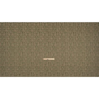 Circles and Slices Recycled Polyester and Cotton Drapery Jacquard - Ivy - British Imported Full
