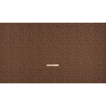 Circles and Slices Recycled Polyester and Cotton Drapery Jacquard - Paprika - British Imported Full