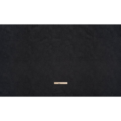 Stairstep Zig Zags Recycled Polyester and Cotton Drapery Jacquard - Ink - British Imported Full