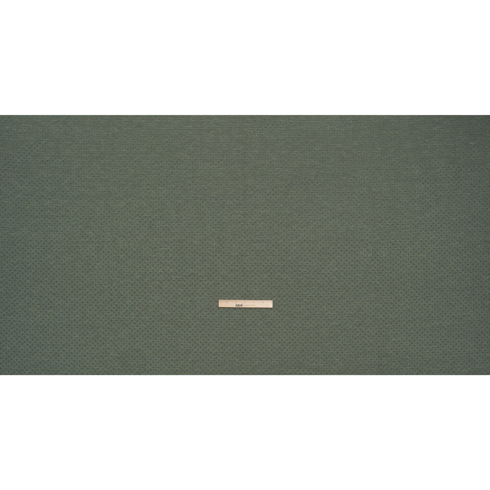 Diamond Tiles Recycled Polyester and Cotton Drapery Jacquard - Teal - British Imported Full
