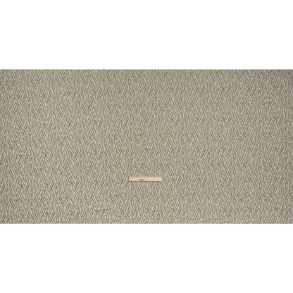 Geometric Recycled Polyester and Cotton Drapery Jacquard - Limestone - British Imported Full