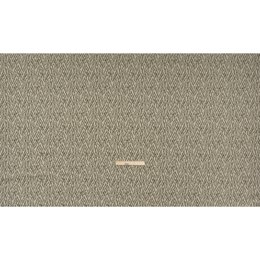Geometric Recycled Polyester and Cotton Drapery Jacquard - Spruce - British Imported Full