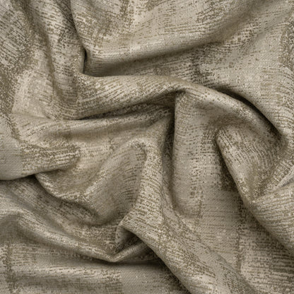 Abstract Textures Recycled Polyester and Cotton Drapery Jacquard - Limestone - British Imported