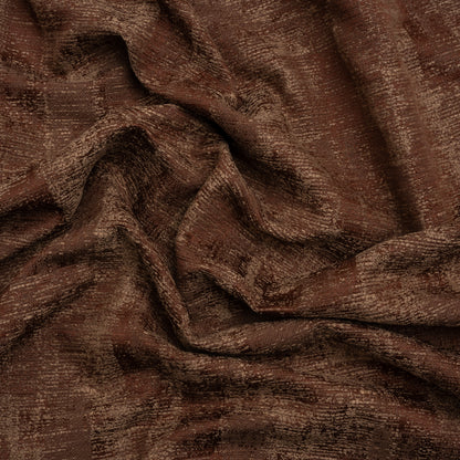 Abstract Textures Recycled Polyester and Cotton Drapery Jacquard - Paprika - British Imported