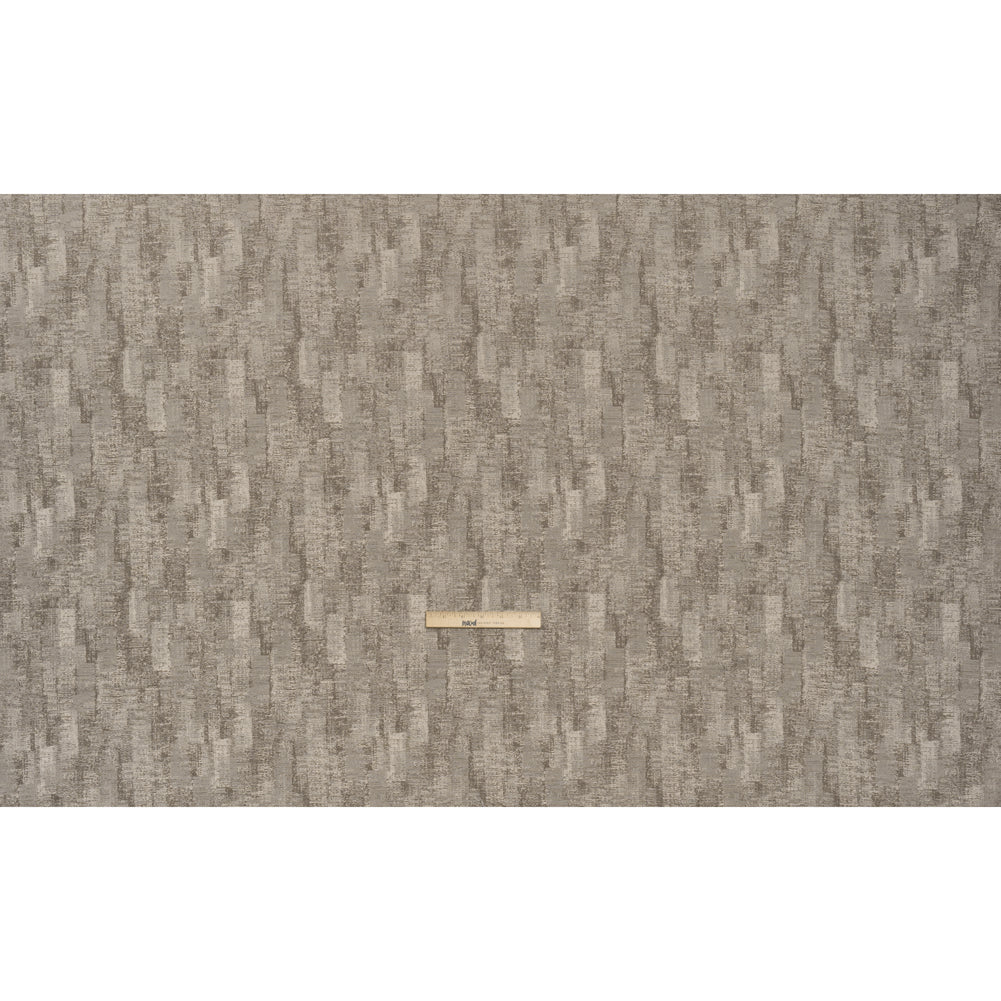 Abstract Textures Recycled Polyester and Cotton Drapery Jacquard - Porcini - British Imported Full