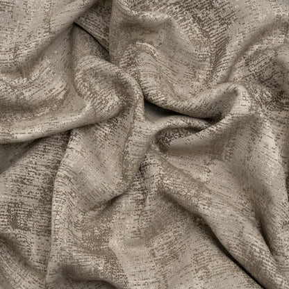 Abstract Textures Recycled Polyester and Cotton Drapery Jacquard - Porcini - British Imported