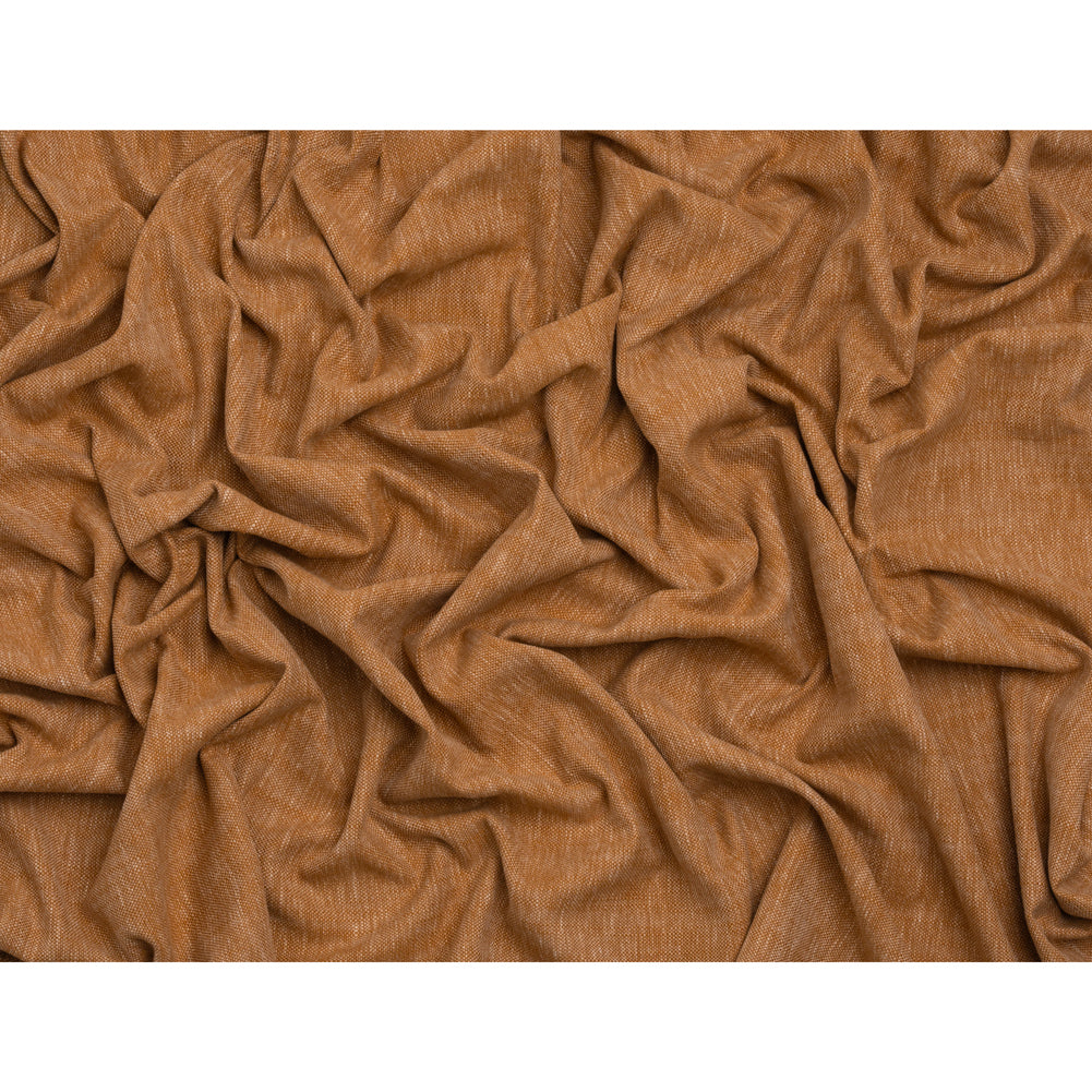 Linen Look Recycled Polyester and Cotton Woven - Copper - British Imported Full