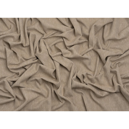 Linen Look Recycled Polyester and Cotton Woven - Fawn - British Imported Full