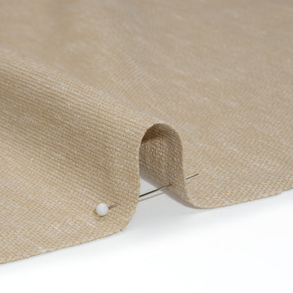 Linen Look Recycled Polyester and Cotton Woven - Flax - British Imported Detail