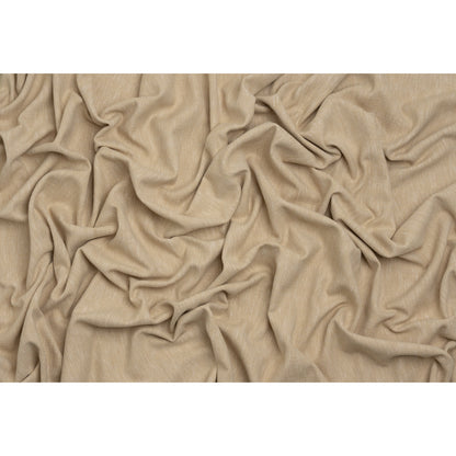 Linen Look Recycled Polyester and Cotton Woven - Flax - British Imported Full