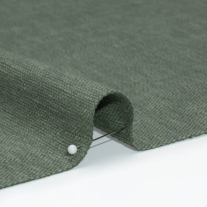 Linen Look Recycled Polyester and Cotton Woven - Kingfisher - British Imported Detail