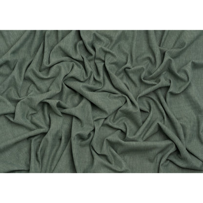 Linen Look Recycled Polyester and Cotton Woven - Kingfisher - British Imported Full