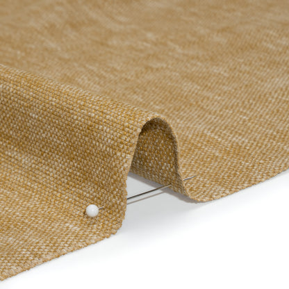 Linen Look Recycled Polyester and Cotton Woven - Maize - British Imported Detail