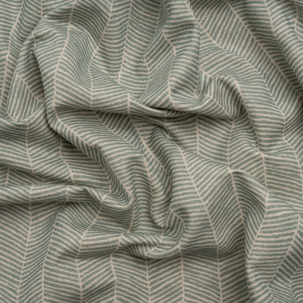 Brushed Cotton and Linen Canvas - Seasalt Painterly Herringbone - British Imported