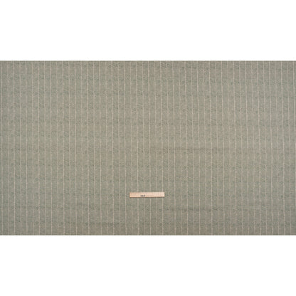 Brushed Cotton and Linen Canvas - Thyme Painterly Herringbone - British Imported Full