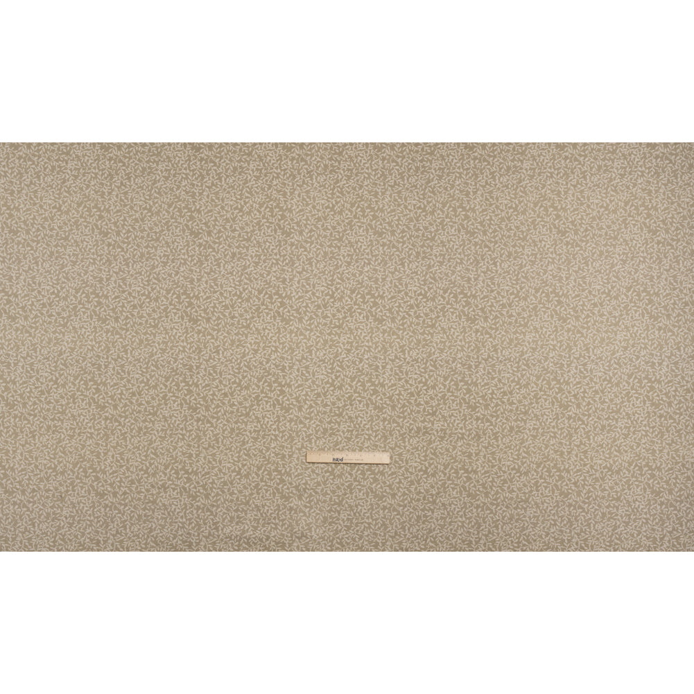 Brushed Cotton and Linen Canvas - Jute Little Vines - British Imported Full