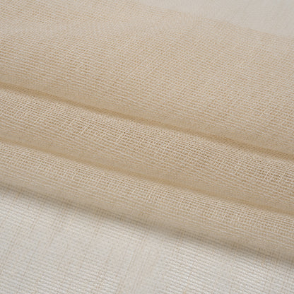 Mesh Drapery Sheers Fabric 118" - Linen - British Imported Folded