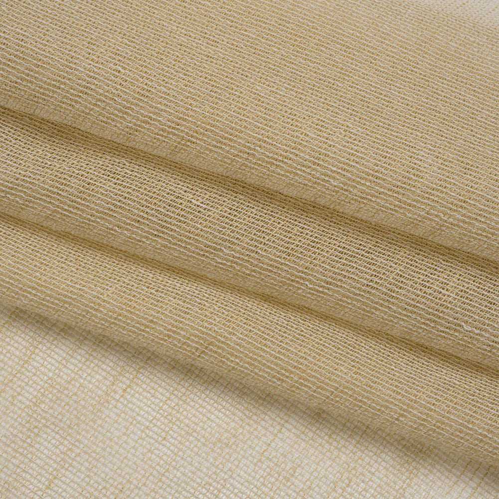 Mesh Drapery Sheers Fabric 118" - Sand - British Imported Folded