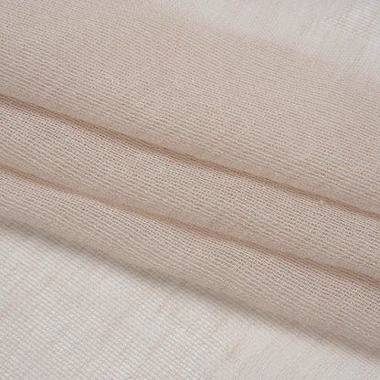 Mesh Drapery Sheers Fabric 118" - Shell - British Imported Folded