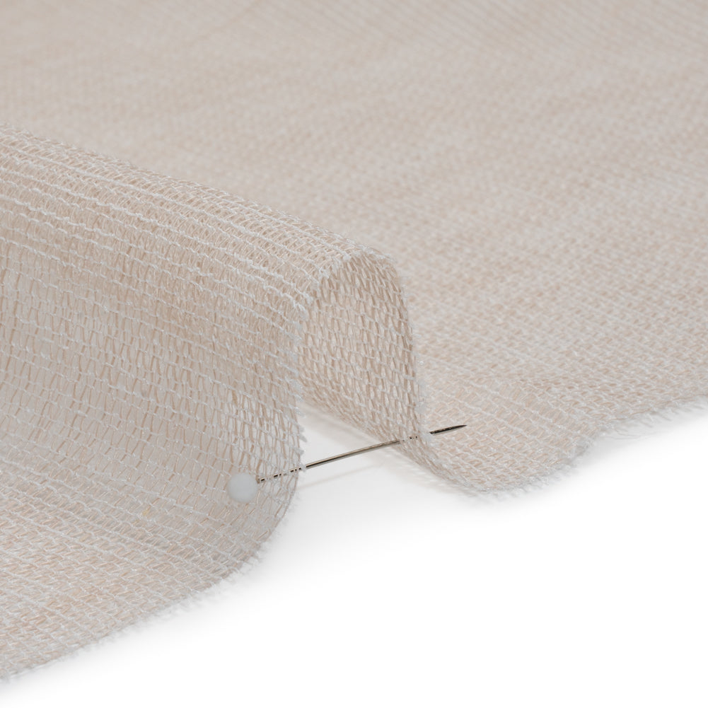 Mesh Drapery Sheers Fabric 118" - Shell - British Imported Detail