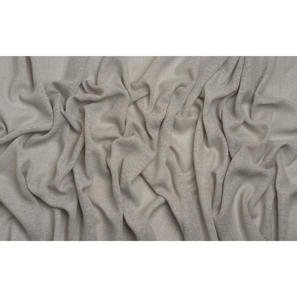 Boucle Burlap-Like Sheer Drapery Woven 118" - Pebble - British Imported Full