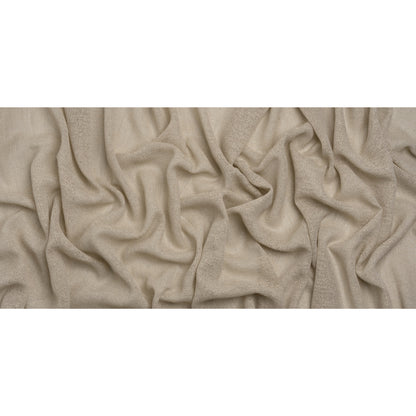 Boucle Burlap-Like Sheer Drapery Woven 118" - Putty - British Imported Full