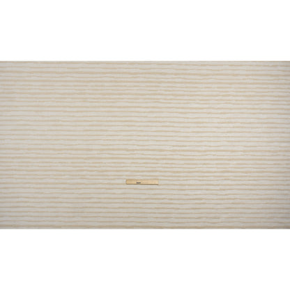 Boucle Striped Drapery Sheer Fabric 118" - Sand - British Imported Full