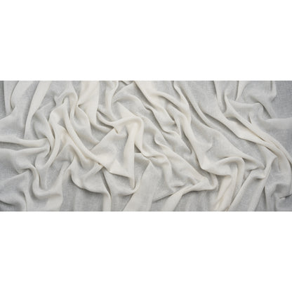 Slubbed Gauzy Drapery Sheer Fabric 118" - Ivory - British Imported Full