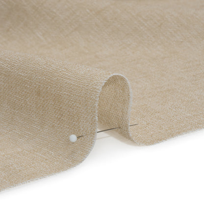 Slubbed Gauzy Drapery Sheer Fabric 118" - Sand - British Imported Detail