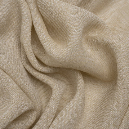 Slubbed Gauzy Drapery Sheer Fabric 118" - Sand - British Imported