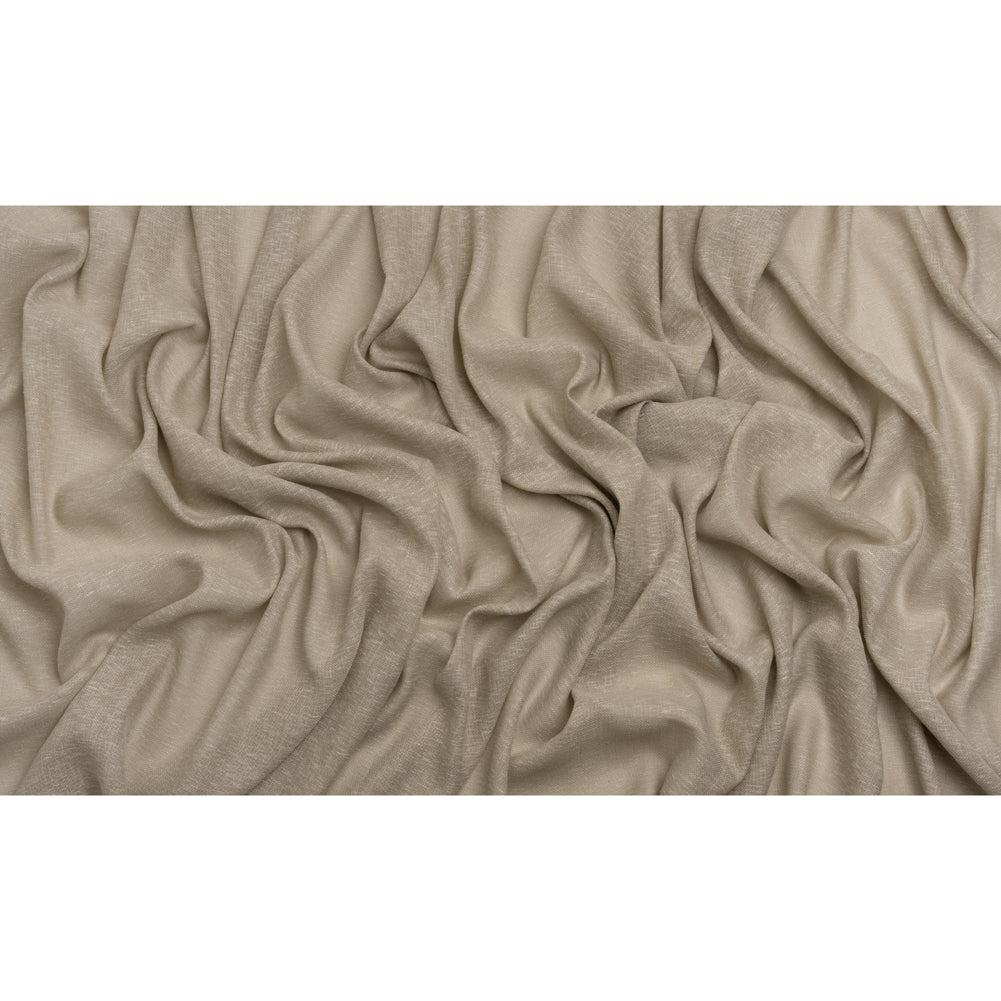 Slubbed Open Weave Drapery Sheer Fabric 118" - Driftwood - British Imported Full
