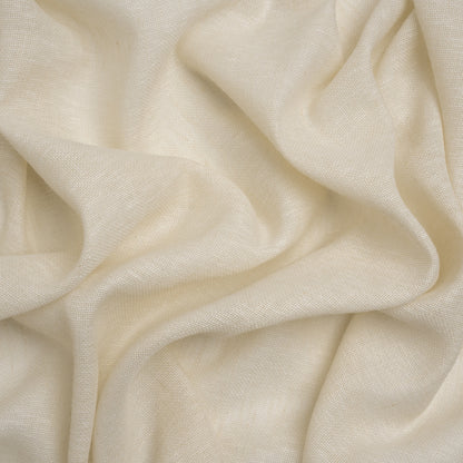 Slubbed Open Weave Drapery Sheer Fabric 118" - Linen - British Imported