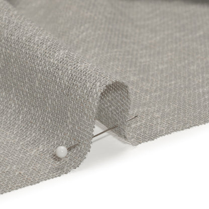 Slubbed Open Weave Drapery Sheer Fabric 118" - Pebble - British Imported Detail