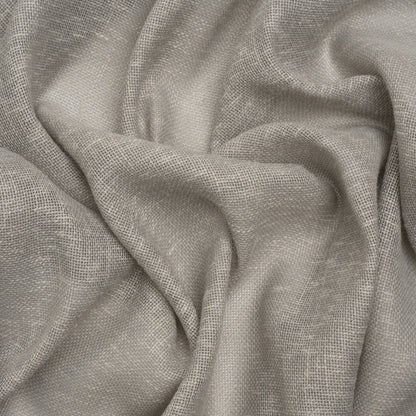 Slubbed Open Weave Drapery Sheer Fabric 118" - Pebble - British Imported