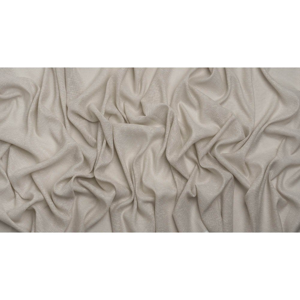 Slubbed Open Weave Drapery Sheer Fabric 118" - Putty - British Imported Full