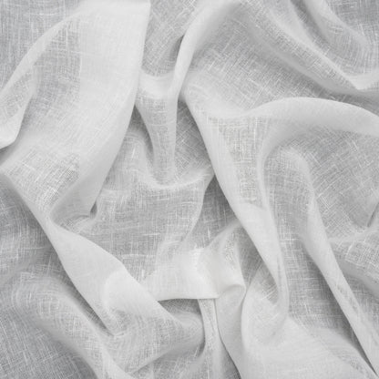 Recycled Polyester Soft Drapery Sheers Woven 118" - Ivory - British Imported