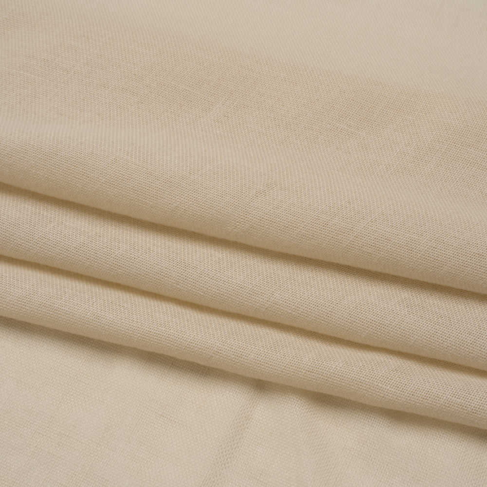Recycled Polyester Soft Drapery Sheers Woven 118" - Linen - British Imported Folded