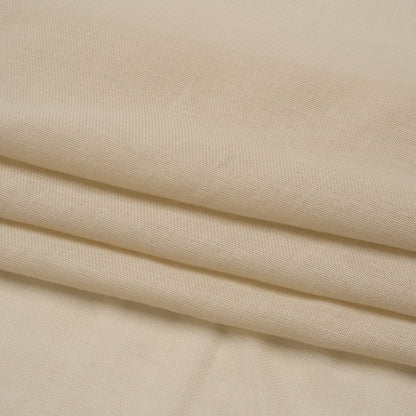 Recycled Polyester Soft Drapery Sheers Woven 118" - Linen - British Imported Folded