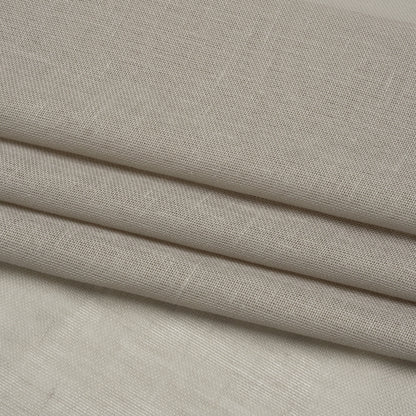 Recycled Polyester Soft Drapery Sheers Woven 118" - Pebble - British Imported Folded