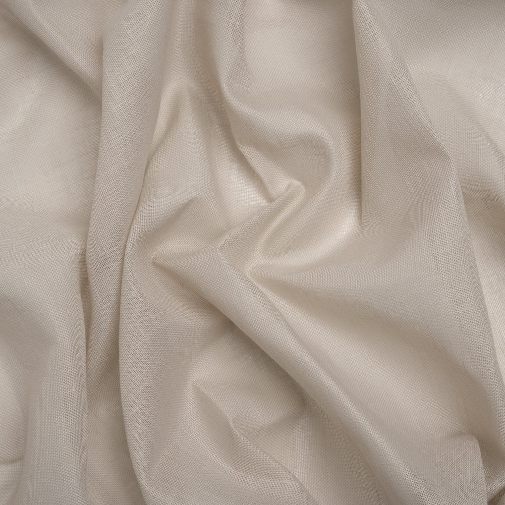 Recycled Polyester Soft Drapery Sheers Woven 118" - Putty - British Imported