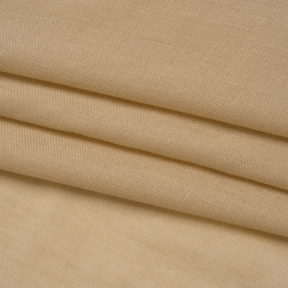 Recycled Polyester Soft Drapery Sheers Woven 118" - Sand - British Imported Folded