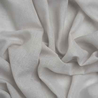 Recycled Polyester Soft Drapery Sheers Woven 118" - Silver - British Imported