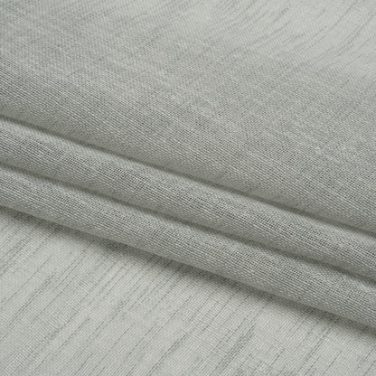 Linen Look Recycled Polyester Drapery Sheers Woven 118" - Mist - British Imported Folded