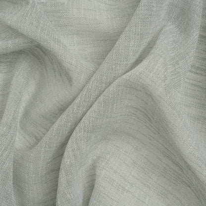 Linen Look Recycled Polyester Drapery Sheers Woven 118" - Mist - British Imported
