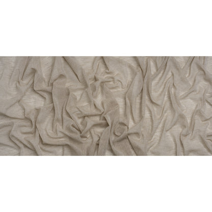 Linen Look Recycled Polyester Drapery Sheers Woven 118" - Putty - British Imported Full